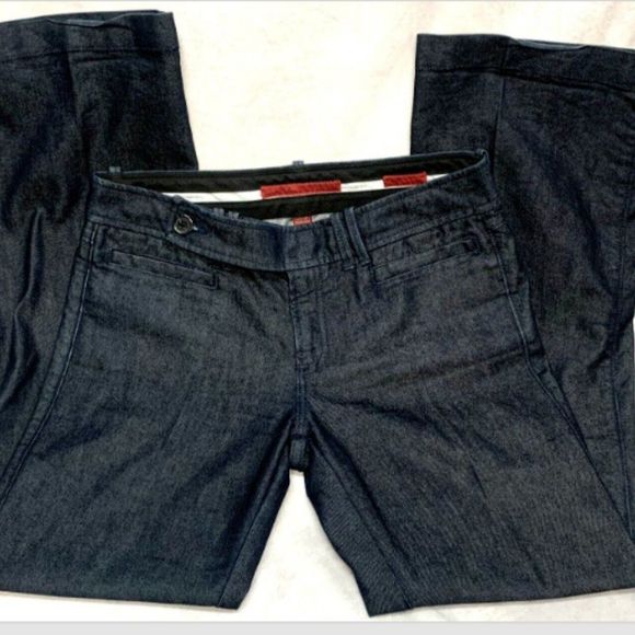 Banana Republic Women Straight Jeans Size 8P | 29 Blue Denim Pants 5 Pockets - Picture 7 of 7